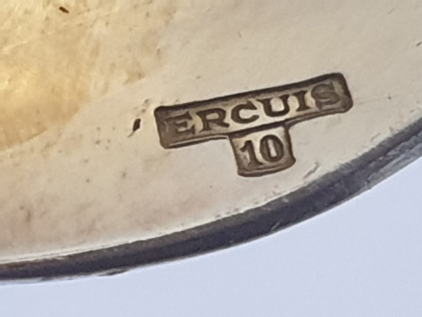 ERCUIS Set of 12 Gold Plated Metal Espresso / Moka Spoons - 12 Demitasse Spoons with Empire Russian-style Handles