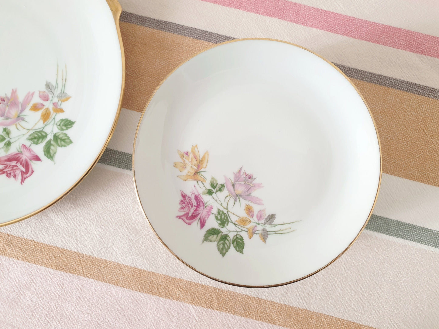 P.L France Porcelain Dessert Plates & Presentation Plates - French Vintage