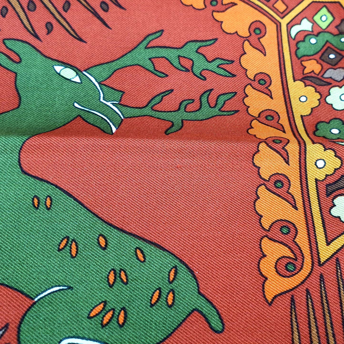 Hermes Scarf "Tally-Ho" by Karin Swildens 90cm Silk | Hermes Carre