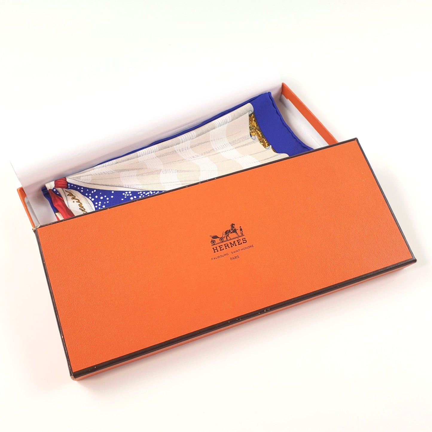 Hermes Gavroche "Souvenirs de Paris" by Joseph Hilton McConnico 45cm Silk | Hermes Pocket Square