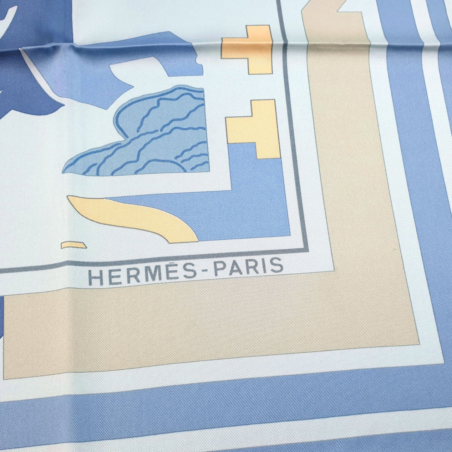 Hermes Scarf "Puzzle II" by Joachim Metz 90cm Silk | Hermes Carre