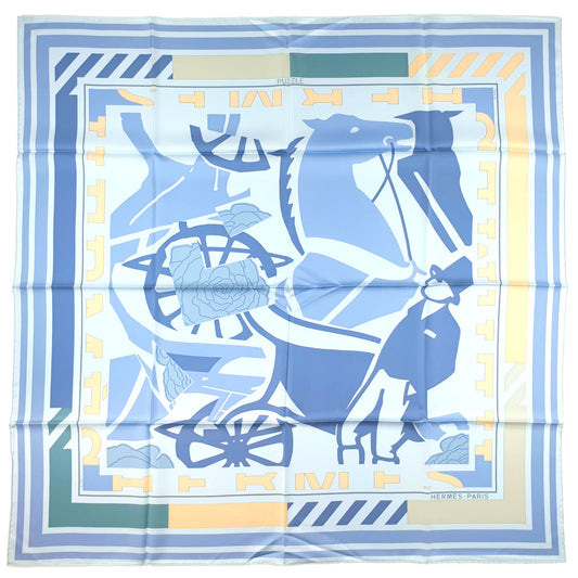 Hermes Scarf "Puzzle II" by Joachim Metz 90cm Silk | Hermes Carre