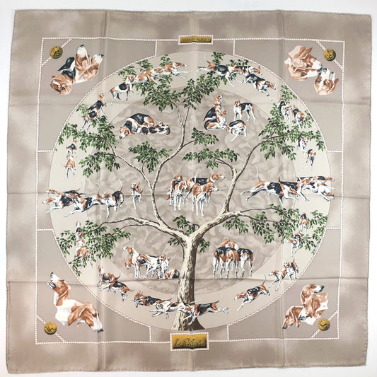 Hermes Scarf "Le Poitevin" by Hubert de Watrigant 90cm Silk | Hermes Carre