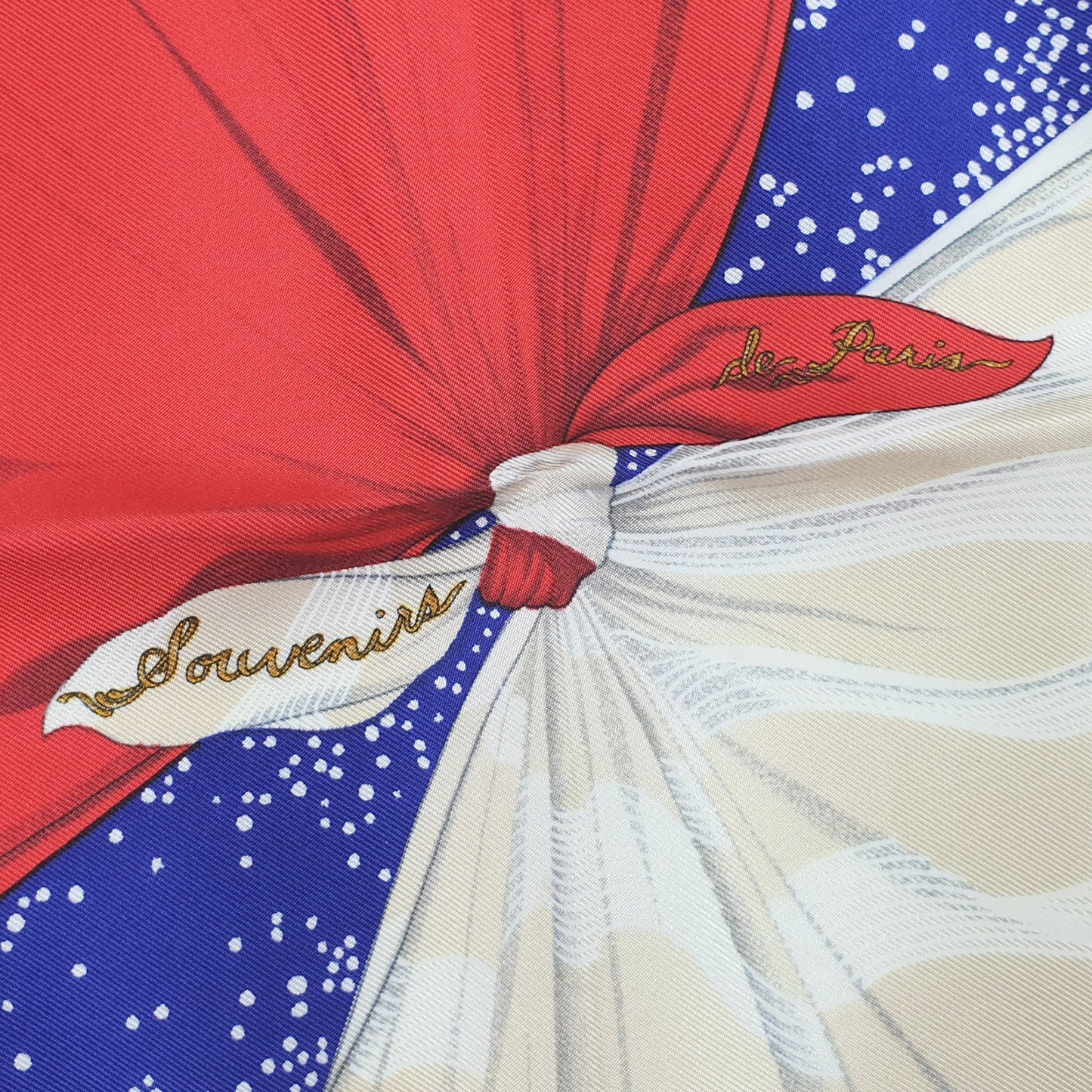 Hermes Gavroche "Souvenirs de Paris" by Joseph Hilton McConnico 45cm Silk | Hermes Pocket Square