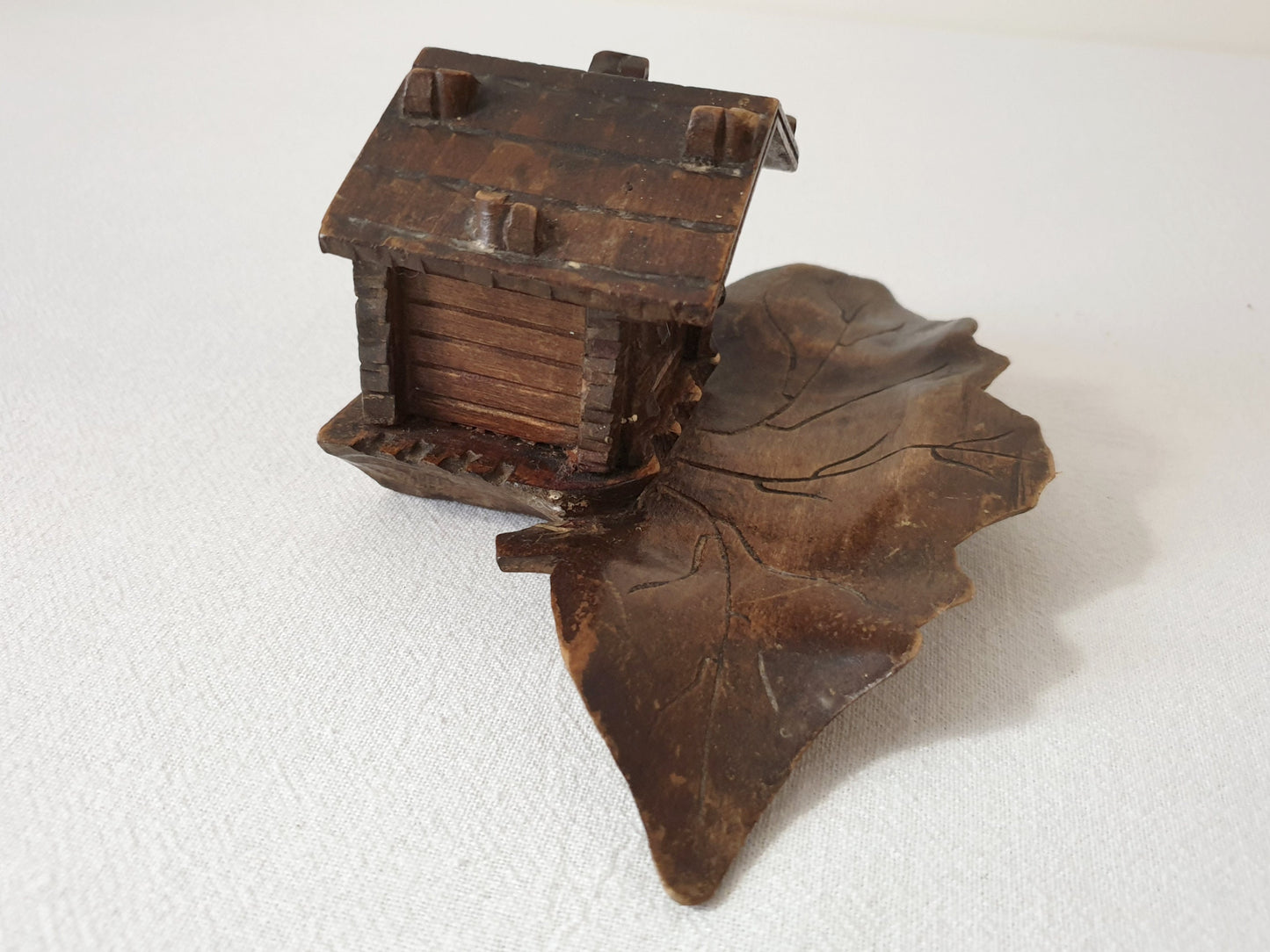 Vintage Black Forest Swiss Lodge Inkwell