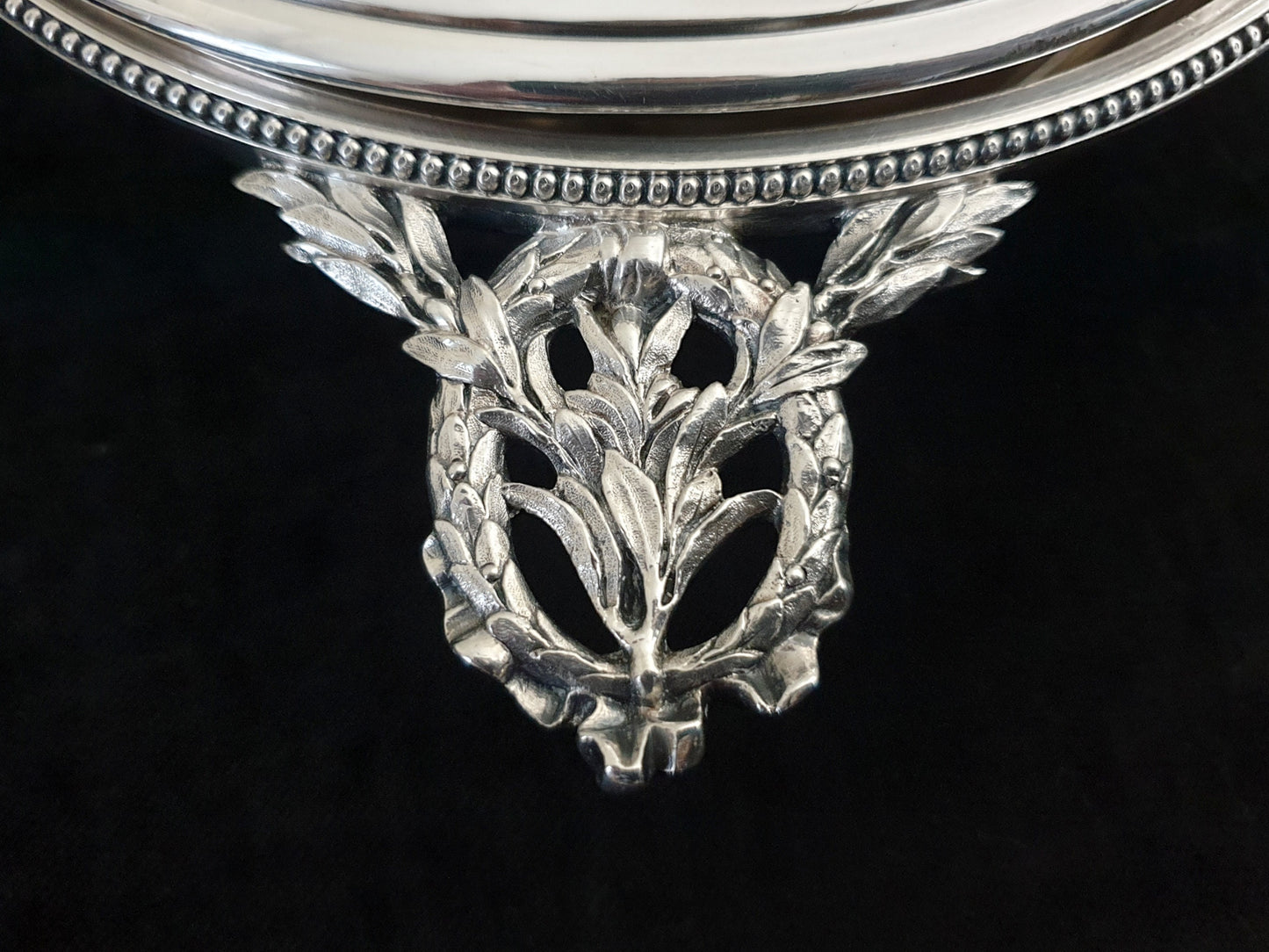 Rare Antique Christofle Medium Silver Plated Louis XVI Style Covered Vegetable Dish or Casserole Dish - Circa 1906