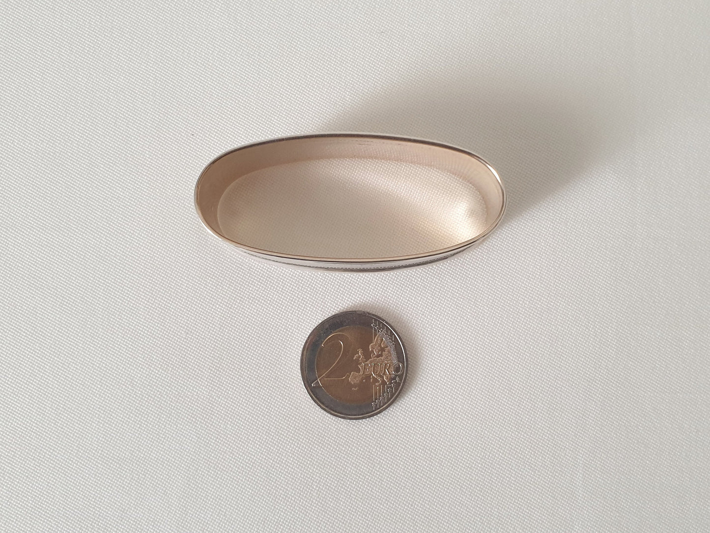 Vintage Portuguese 835 Silver Oval Napkin Ring Engraved 'Pierre' - Porto Hallmark