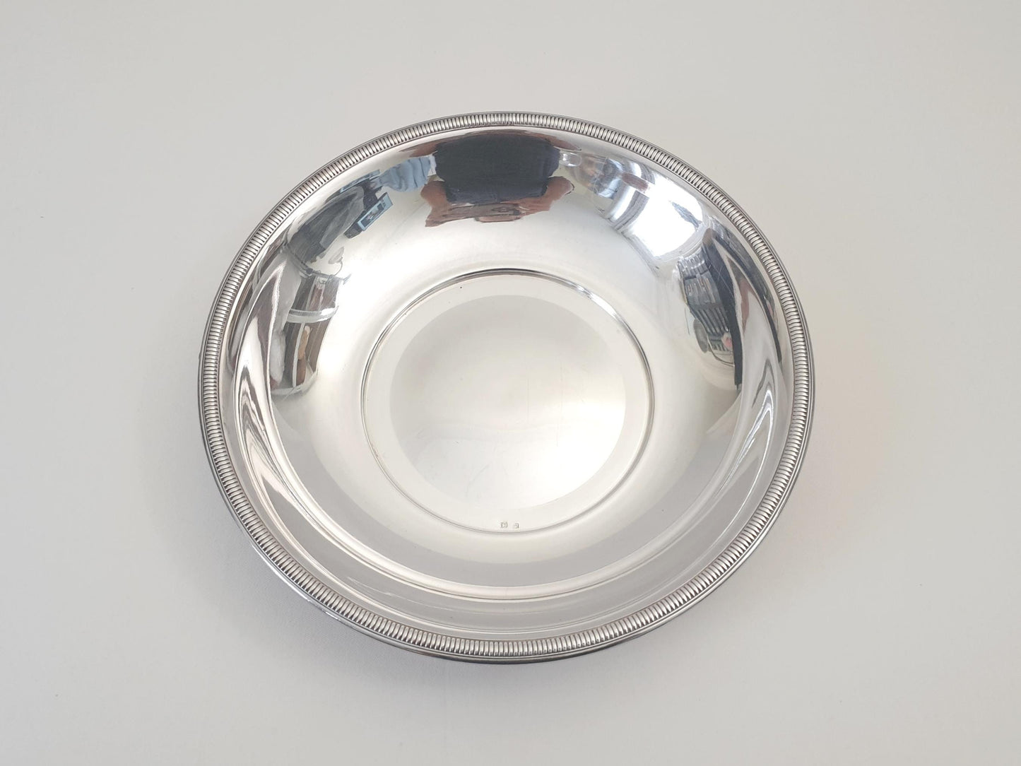 Vintage Silver Plated Circular Bowl - Round Serving Dish by Deschamps Frères Paris, France