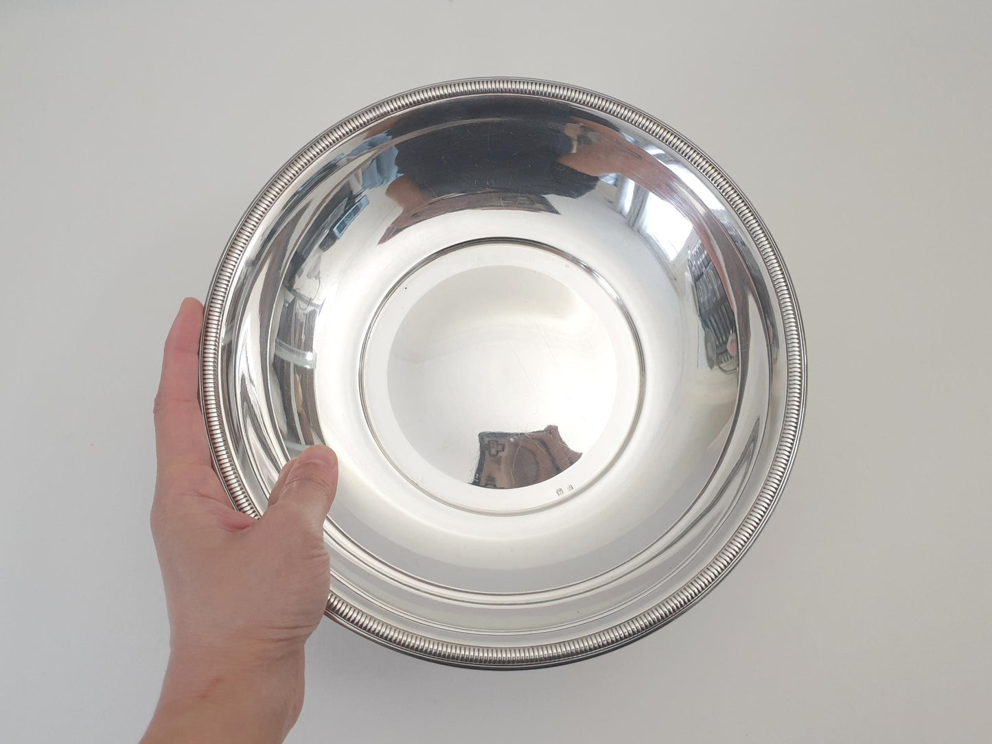 Vintage Silver Plated Circular Bowl - Round Serving Dish by Deschamps Frères Paris, France