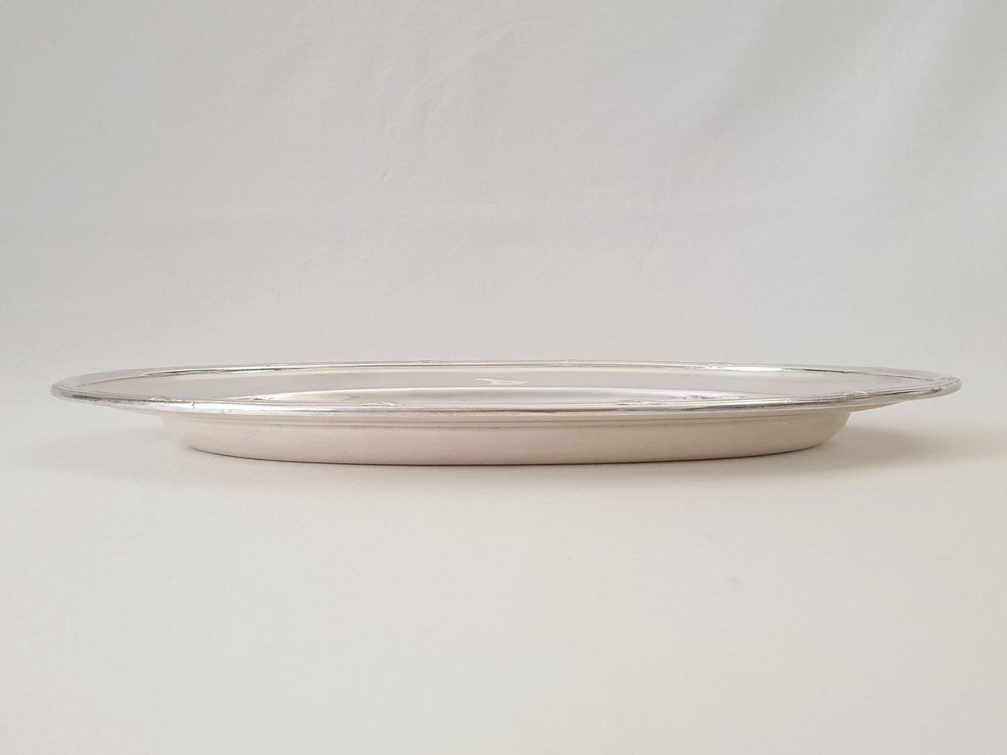 Rare Antique Art Krupp Berndorf Medium Silver Plated Oval Serving Tray circa 1926 (TT-TB98c)