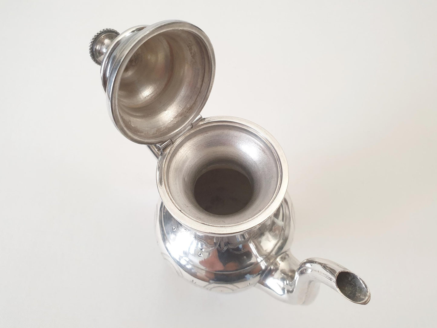 Rare Small Mini Silver Plated Teapot with Serpent-Shaped Handle - Probably Bachmann Wien