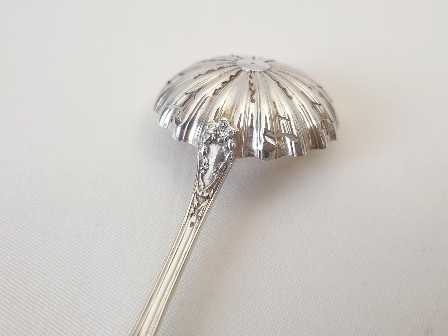 French Small 950 Silver Sugar Sifting Spoon - Sugar Sifter by Henri LAPEYRE (1895-1923)