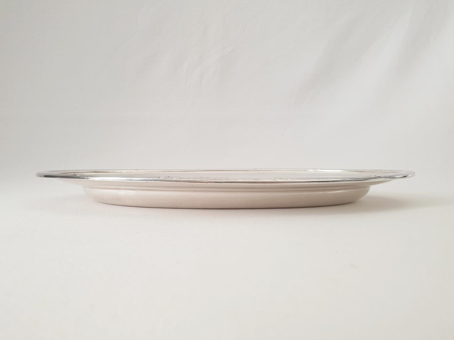 Rare Antique Art Krupp Berndorf Medium Silver Plated Oval Serving Tray circa 1926 (TT-TB98d)