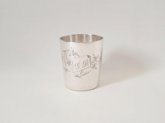 Ercuis French Silver Plated Tumbler, Paris
