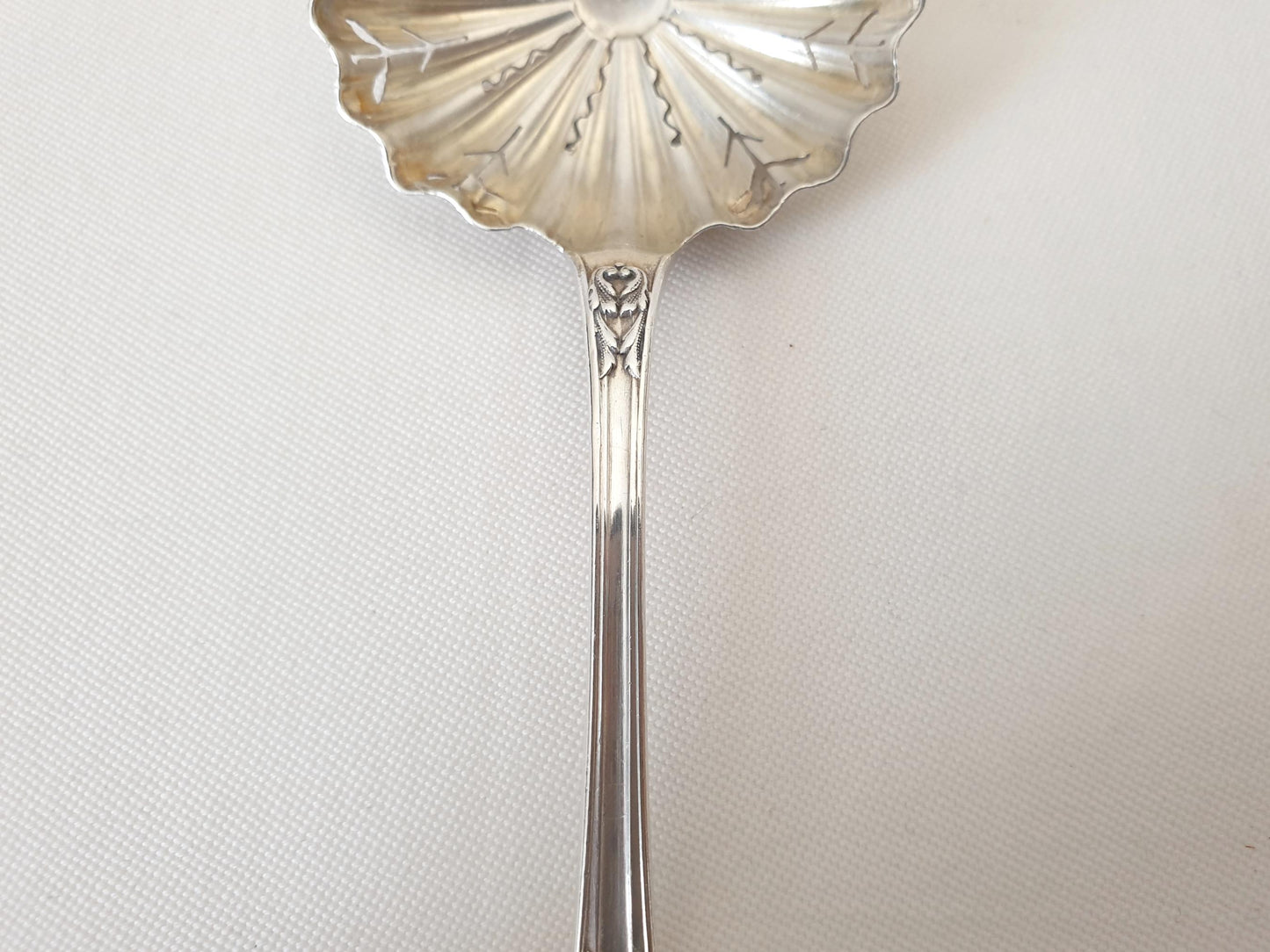 French Small 950 Silver Sugar Sifting Spoon - Sugar Sifter by Henri LAPEYRE (1895-1923)