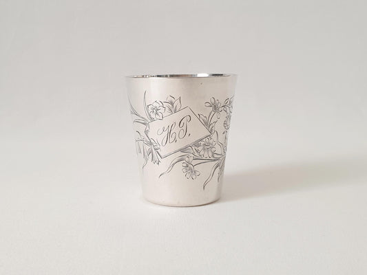 French Vintage Silver Plated Tumbler by Armand Frenais, Paris