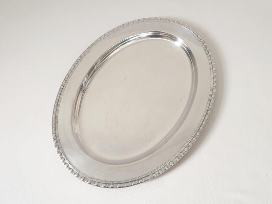 Rogers & Bro Large Silver Plated Oval Platter or Serving Tray