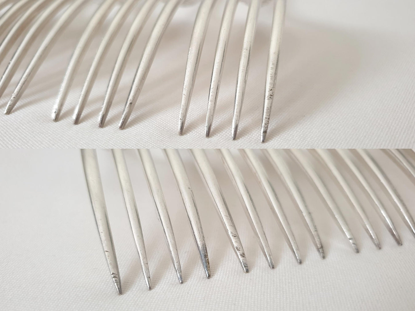 6 Christofle Silver Plated Table Forks 'Trianon' Model - French Christofle Dinner Forks