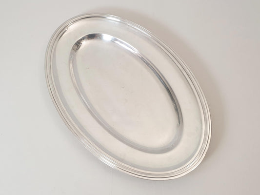 French Ercuis Large Silver Plated Oval Fish Serving Dish - Large Serving Tray