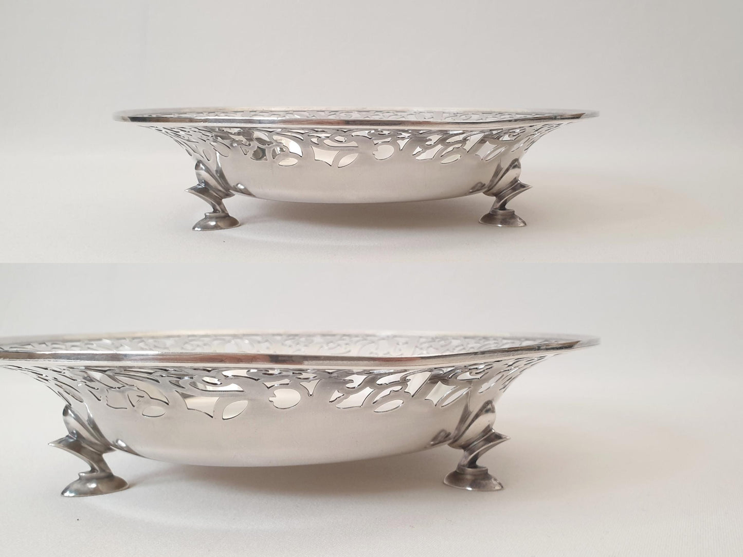 Vintage WMF Silver Plated Pedestal Pierced Serving Bowl or Fruit Bowl