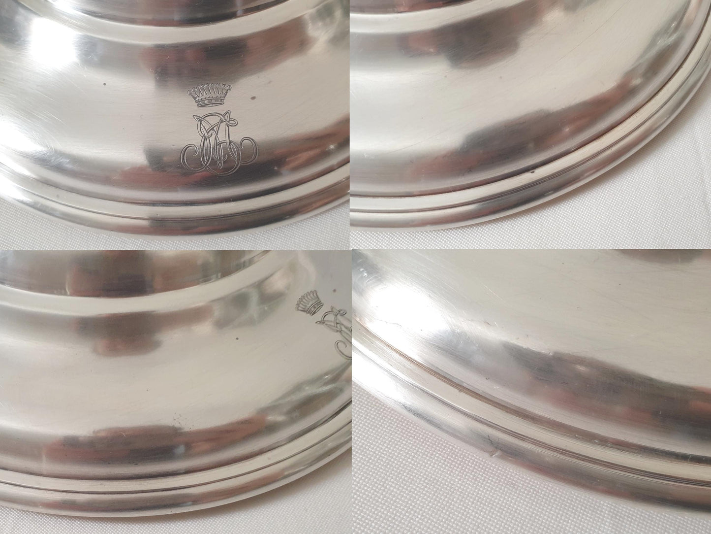 Rare Antique Christofle Silver Plated Covered Vegetable Dish or Casserole Dish with Ribbon Motif