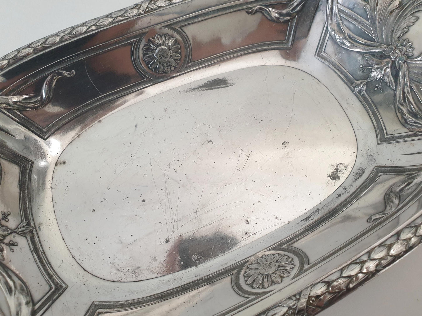 Antique Christofle Gallia Silver Plated Basket in Art Nouveau Style - Circa Early 1900s