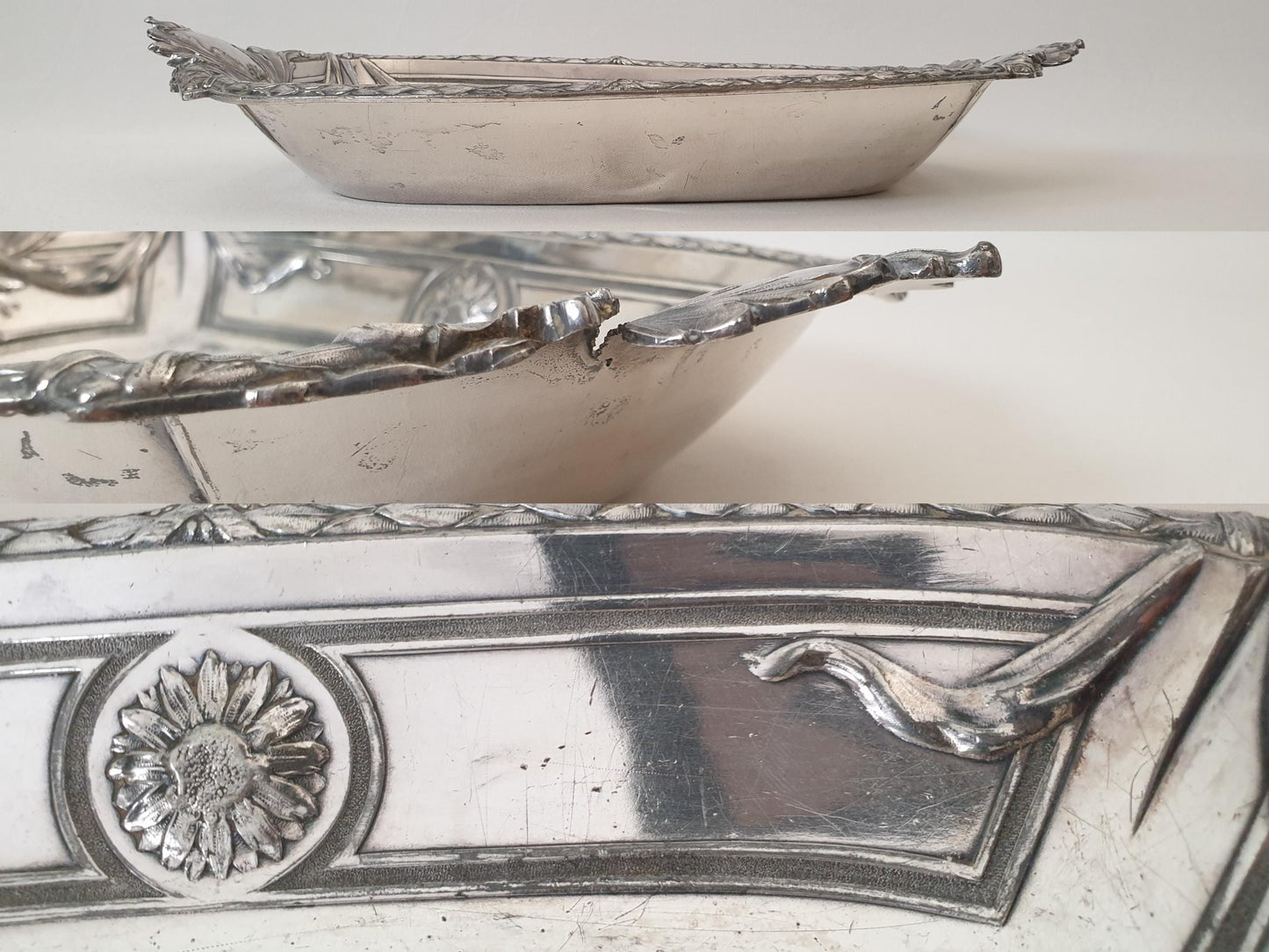 Antique Christofle Gallia Silver Plated Basket in Art Nouveau Style - Circa Early 1900s