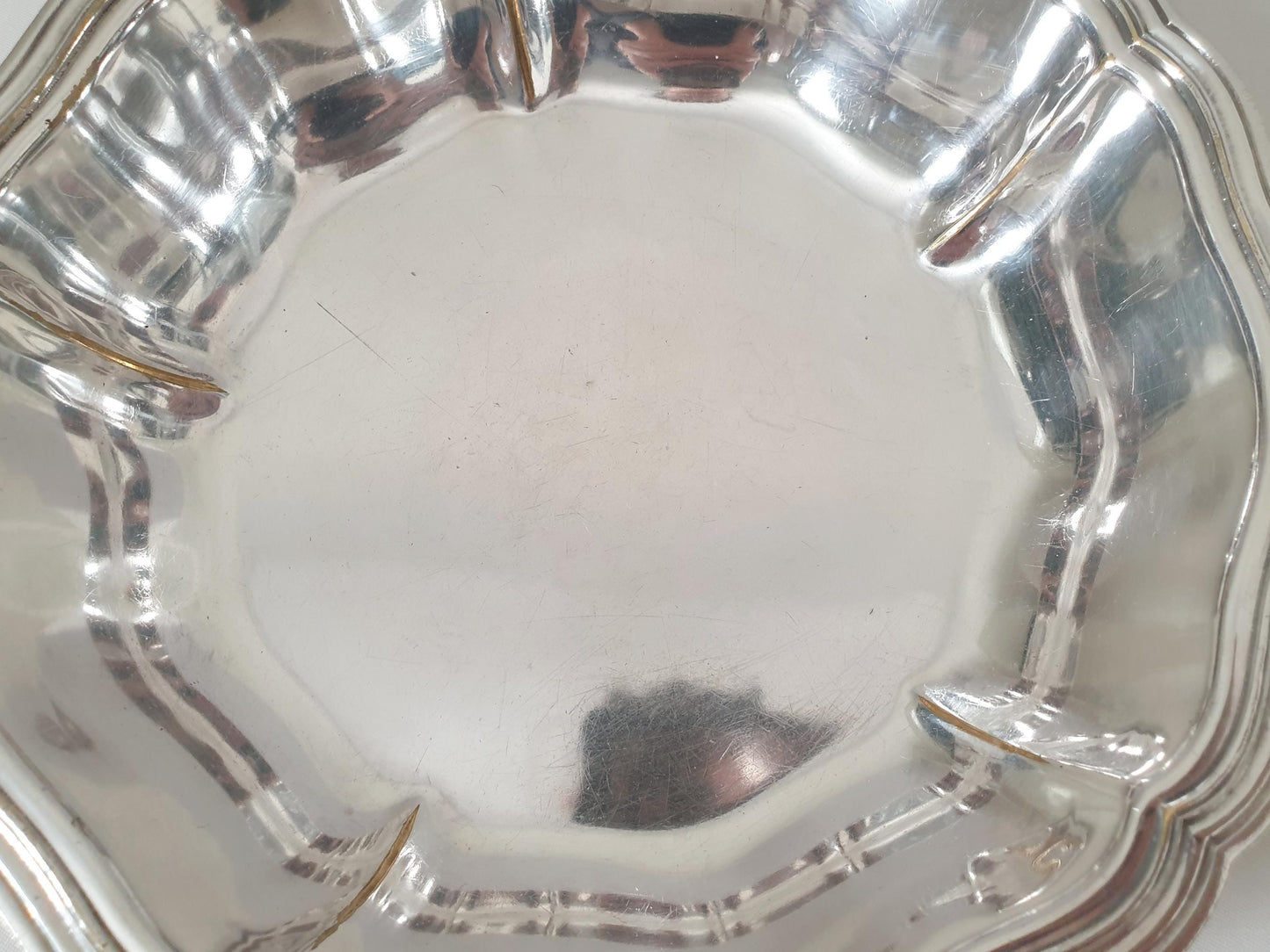 French Silver Plated Round Bowl - Vintage Salad Bowl