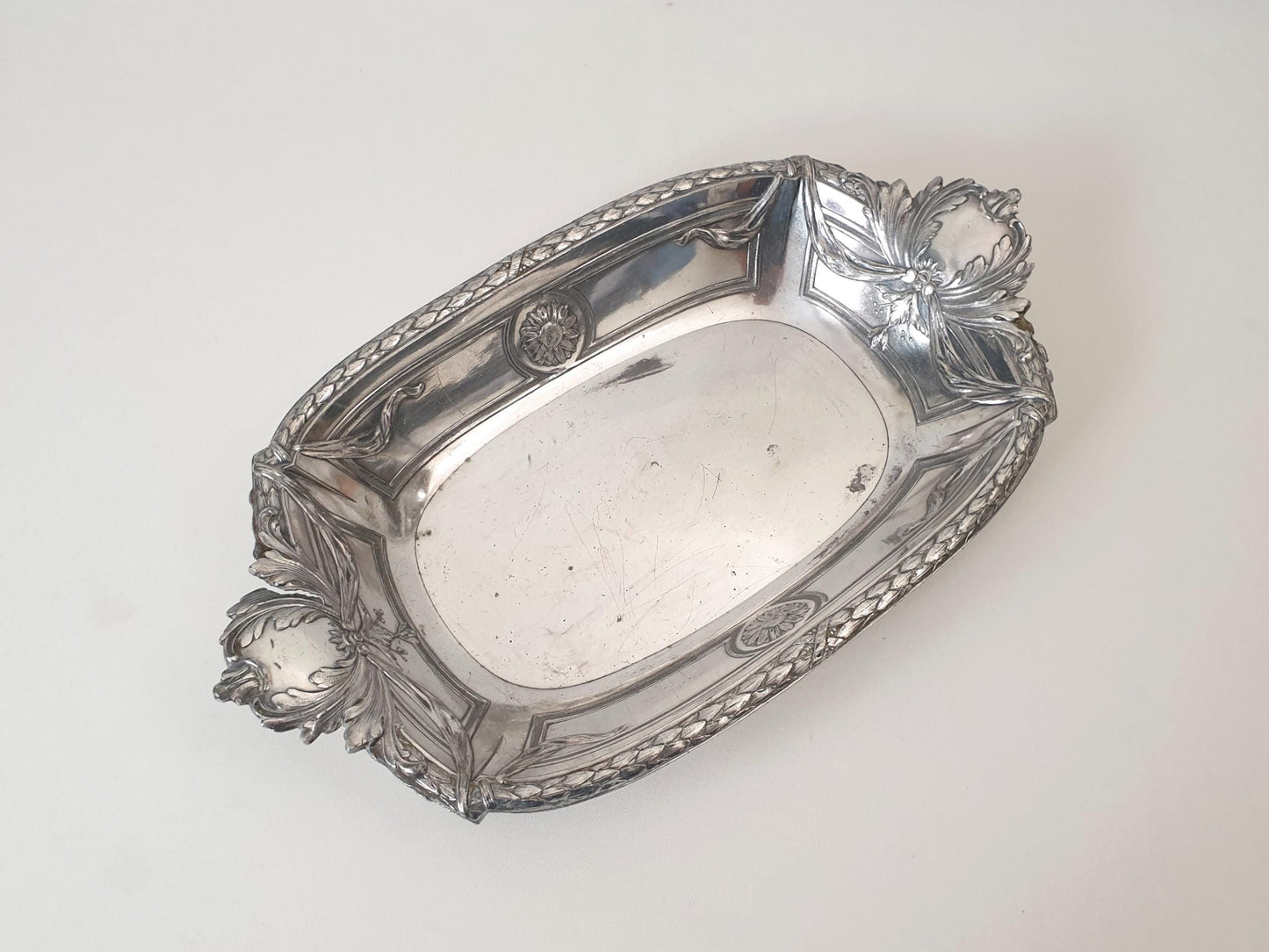 Antique Christofle Gallia Silver Plated Basket in Art Nouveau Style - Circa Early 1900s