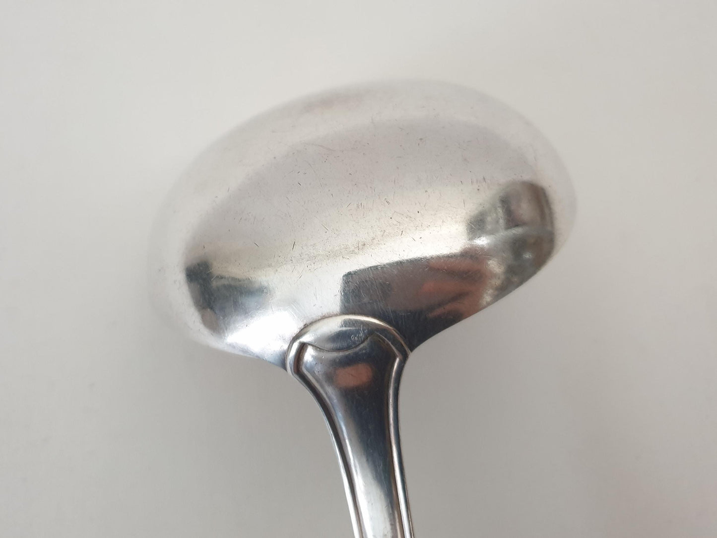 French Vintage Silver Plated Soup Ladle Shell Model by Orbrille