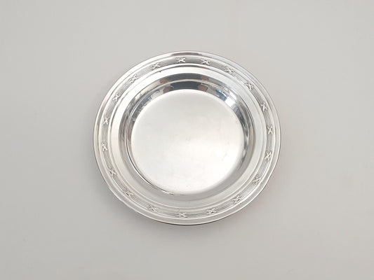 Antique French 950 Solid Silver Miniature Dish - Small Silver Trinket Tray by Louis Coignet, Paris