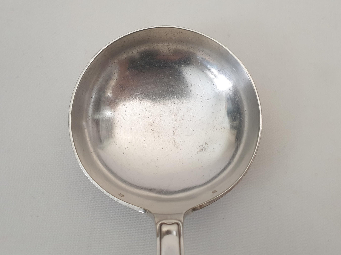 French Vintage Silver Plated Soup Ladle Shell Model by Orbrille