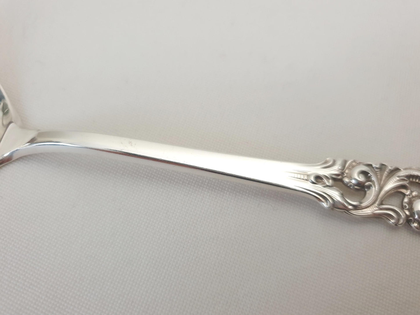 Vintage Norwegian 830S Silver Brodrene Mylius Tele Pattern Dessert or Pudding Spoon