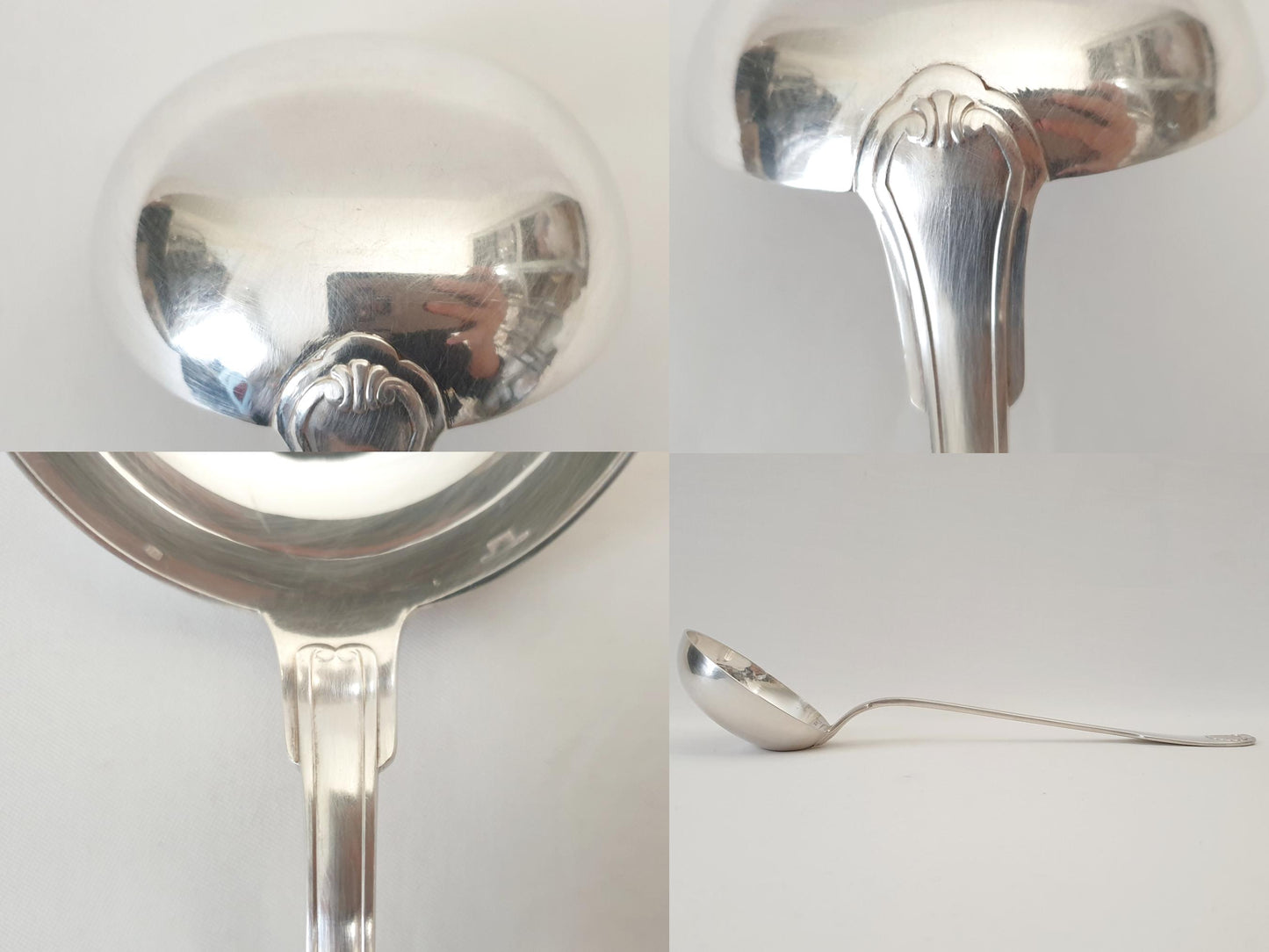 Christofle Silver Plated Soup Ladle 'Vendôme' Model - French Christofle Soup Ladle