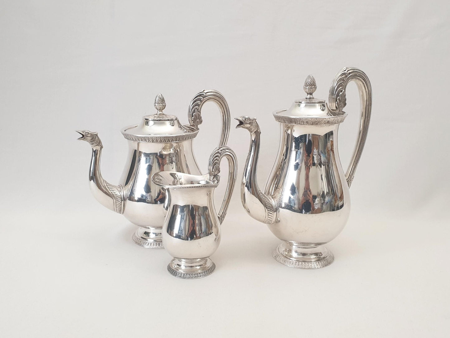 French Silver Plated Tea and Coffee Service Set by Saint Médard