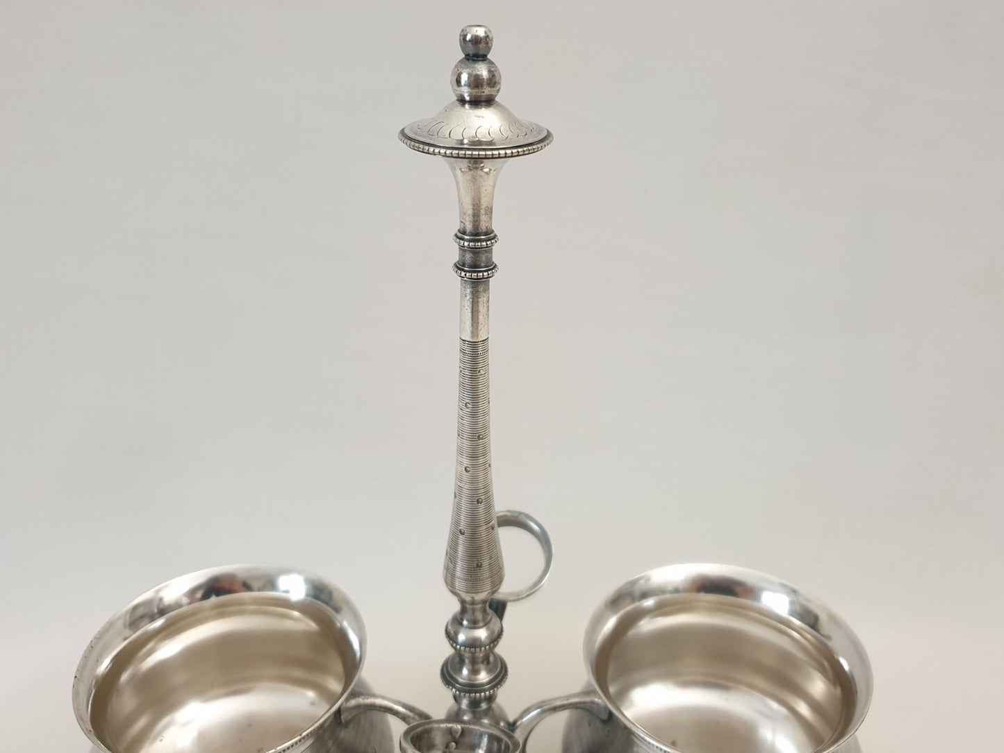 French Silver Plated Oil and Vinegar Cruet Stand - Cruet Holder or Condiment Holder by Franche & Frénais