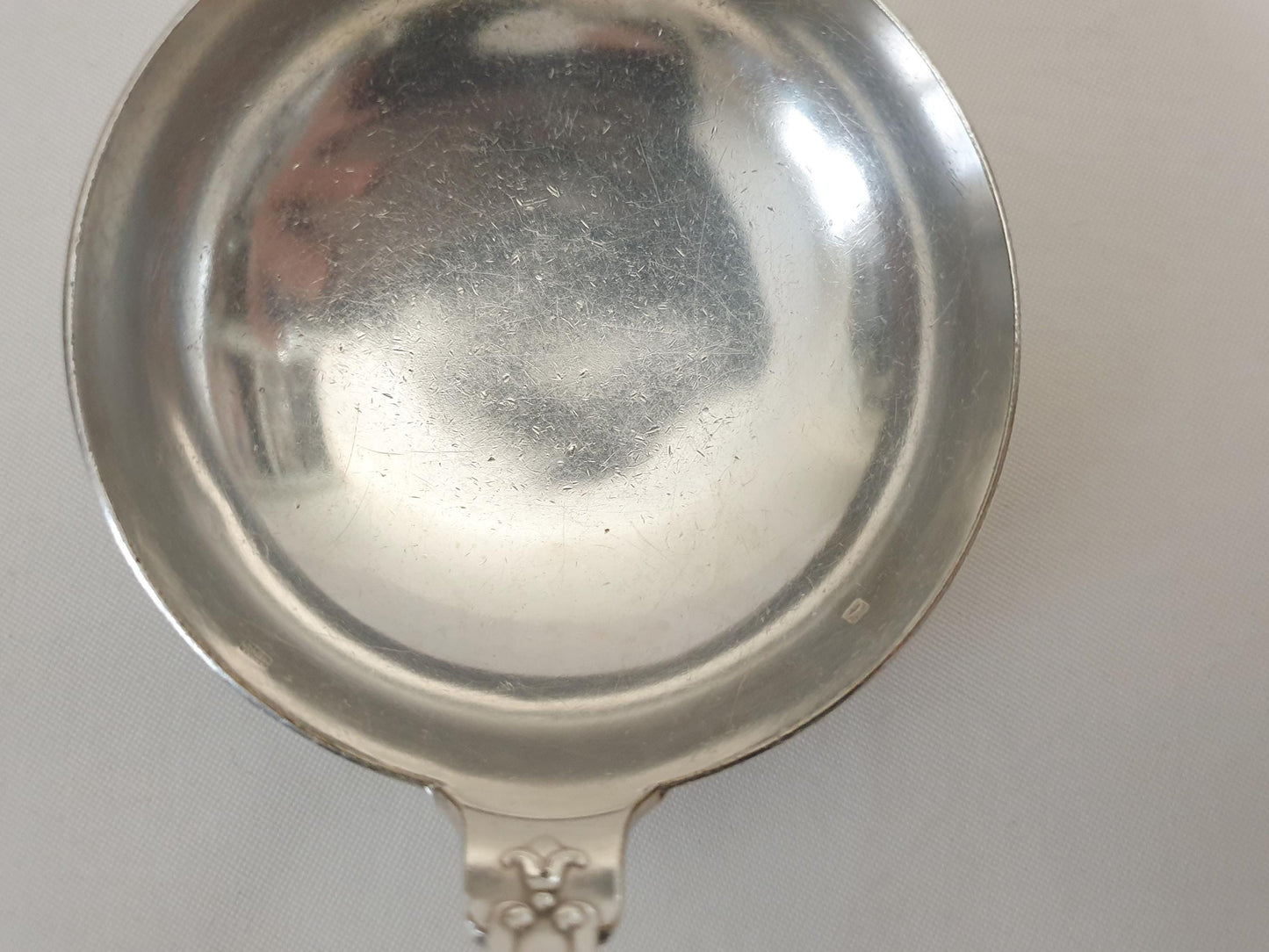 French Vintage Silver Plated Soup Ladle in Empire Style by SFAM