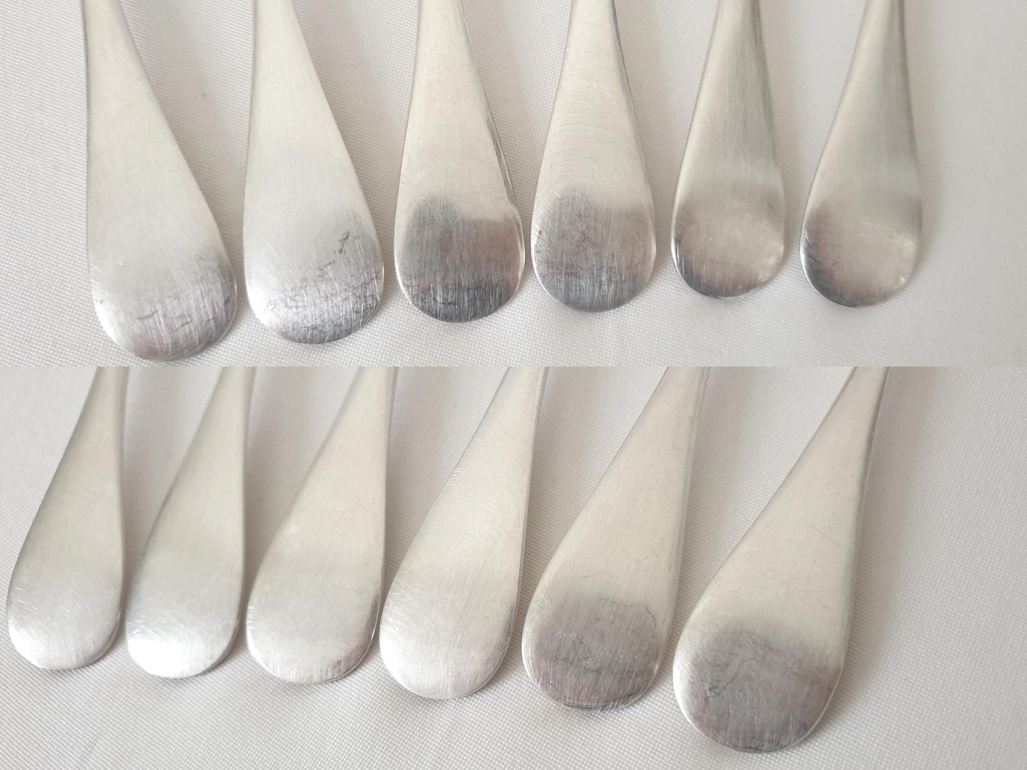 Christofle 12 Silver Plated Table Spoons 'Fidelio' Model - 12 French Christofle Baguette Model Soup Spoons