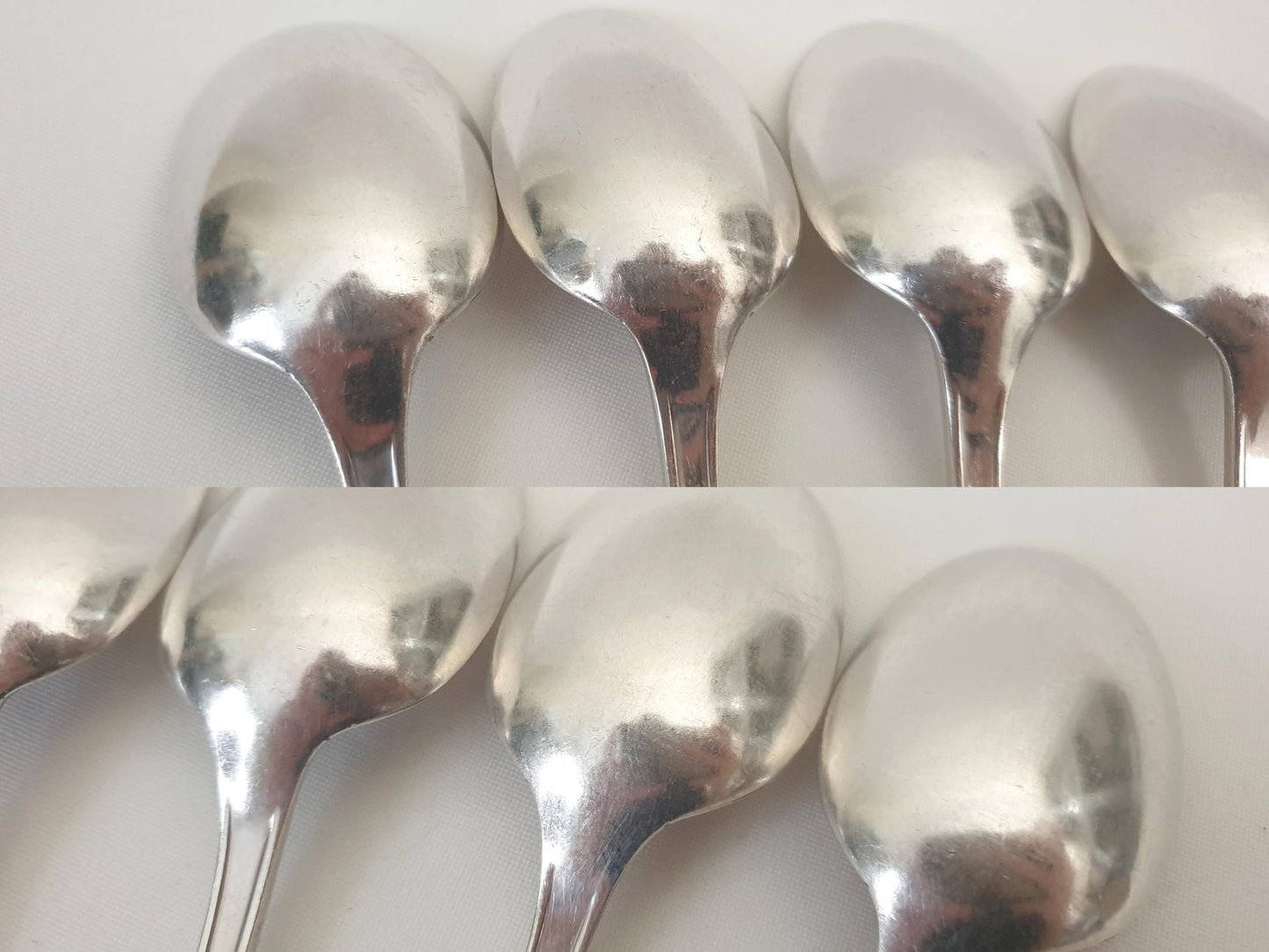 Christofle Alfenide 6 Silver Plated Table Spoons Art Deco 'Tosca' Model - 6 French Christofle Soup Spoons