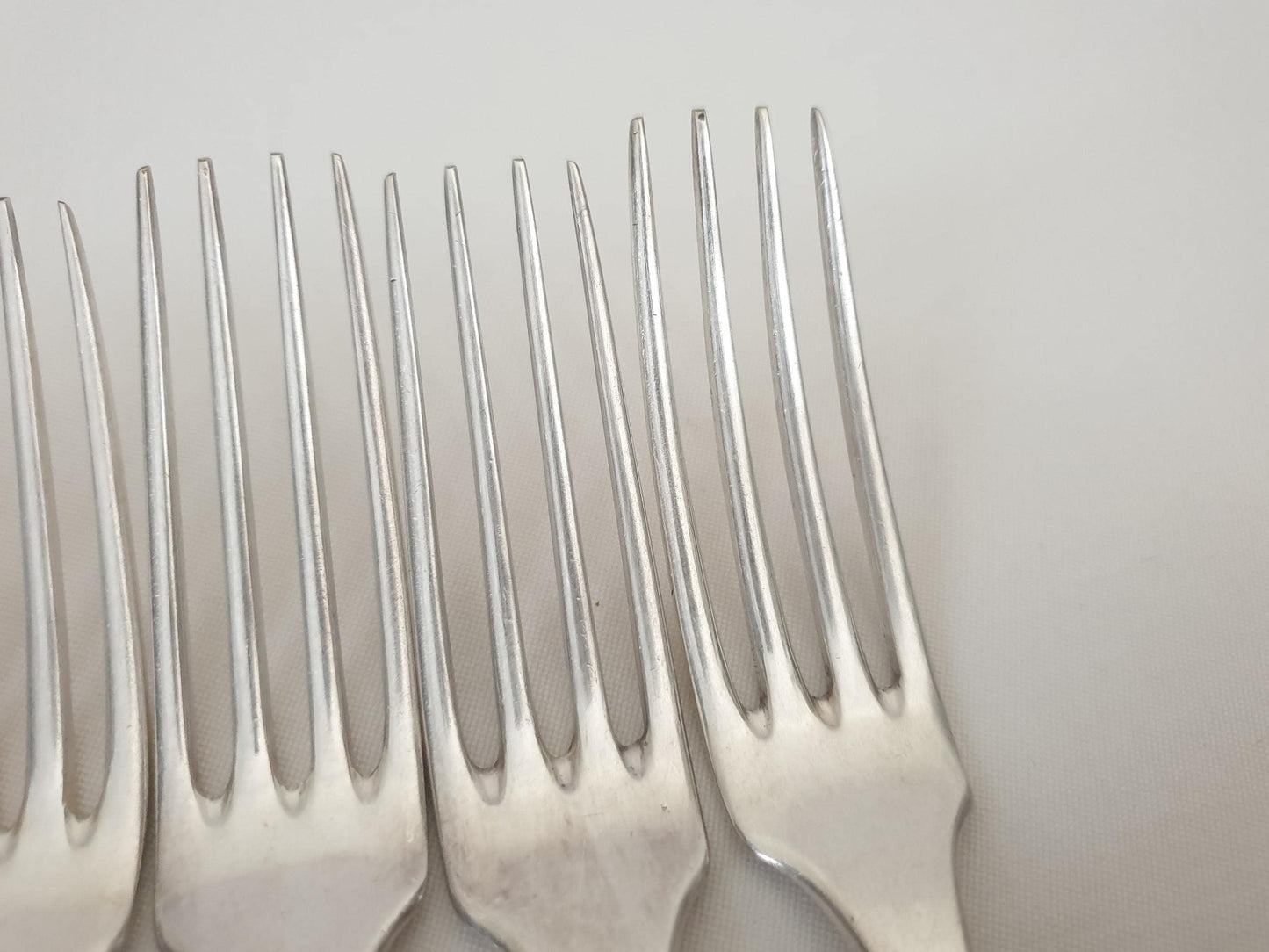 Lamy & Lacroix for Christofle 6 Silver Plated Table Forks - 5 French Christofle Dinner Forks