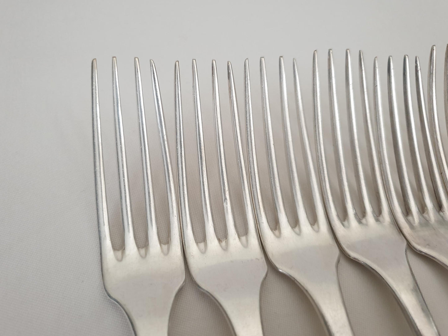 Lamy & Lacroix for Christofle 6 Silver Plated Table Forks - 5 French Christofle Dinner Forks