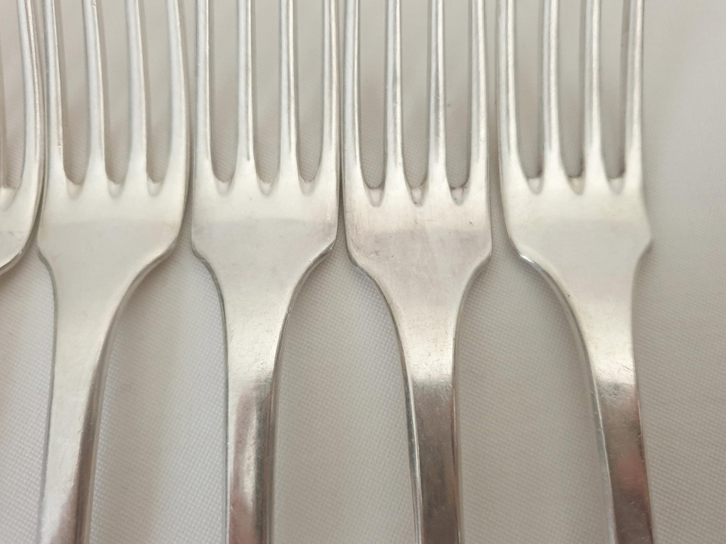 Lamy & Lacroix for Christofle 6 Silver Plated Table Forks - 5 French Christofle Dinner Forks