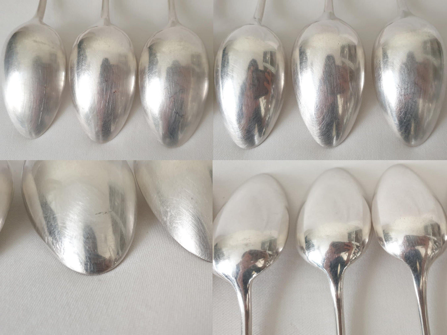 Christofle 12 Silver Plated Table Spoons 'Fidelio' Model - 12 French Christofle Baguette Model Soup Spoons