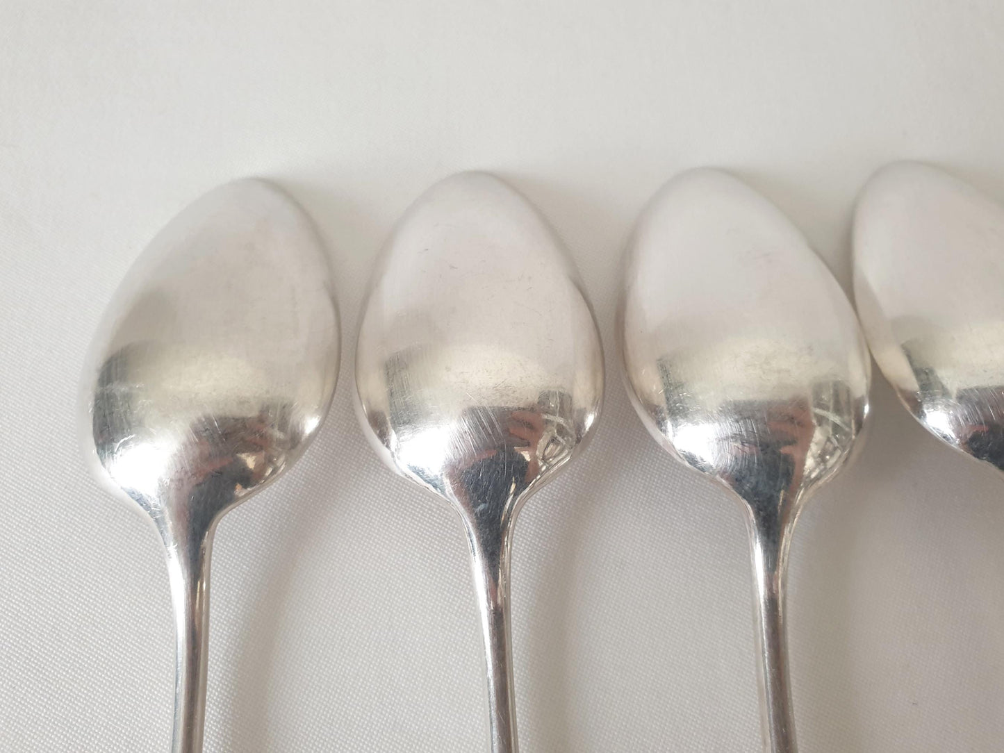 Christofle 12 Silver Plated Table Spoons 'Fidelio' Model - 12 French Christofle Baguette Model Soup Spoons