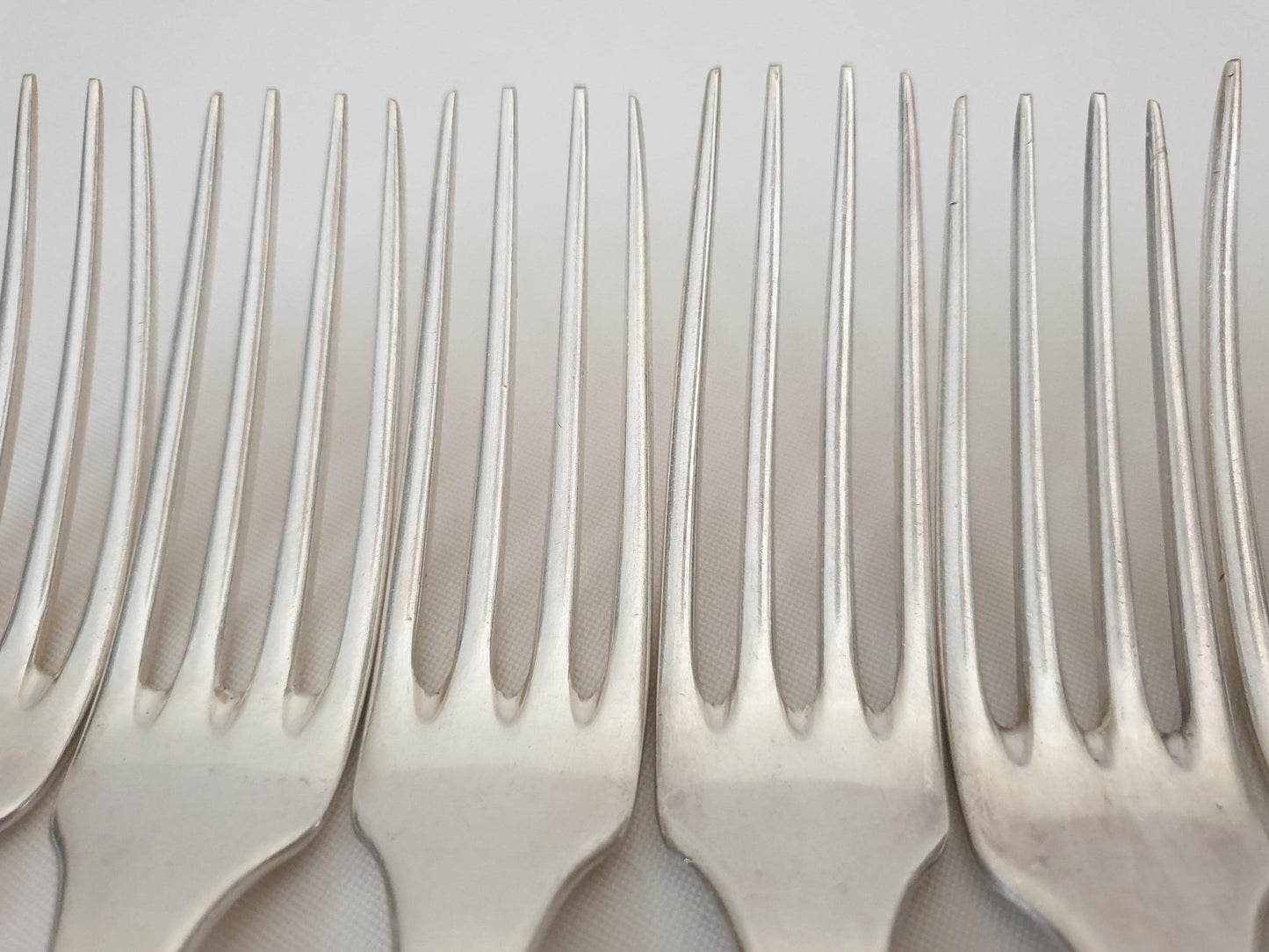 Lamy & Lacroix for Christofle 6 Silver Plated Table Forks - 5 French Christofle Dinner Forks