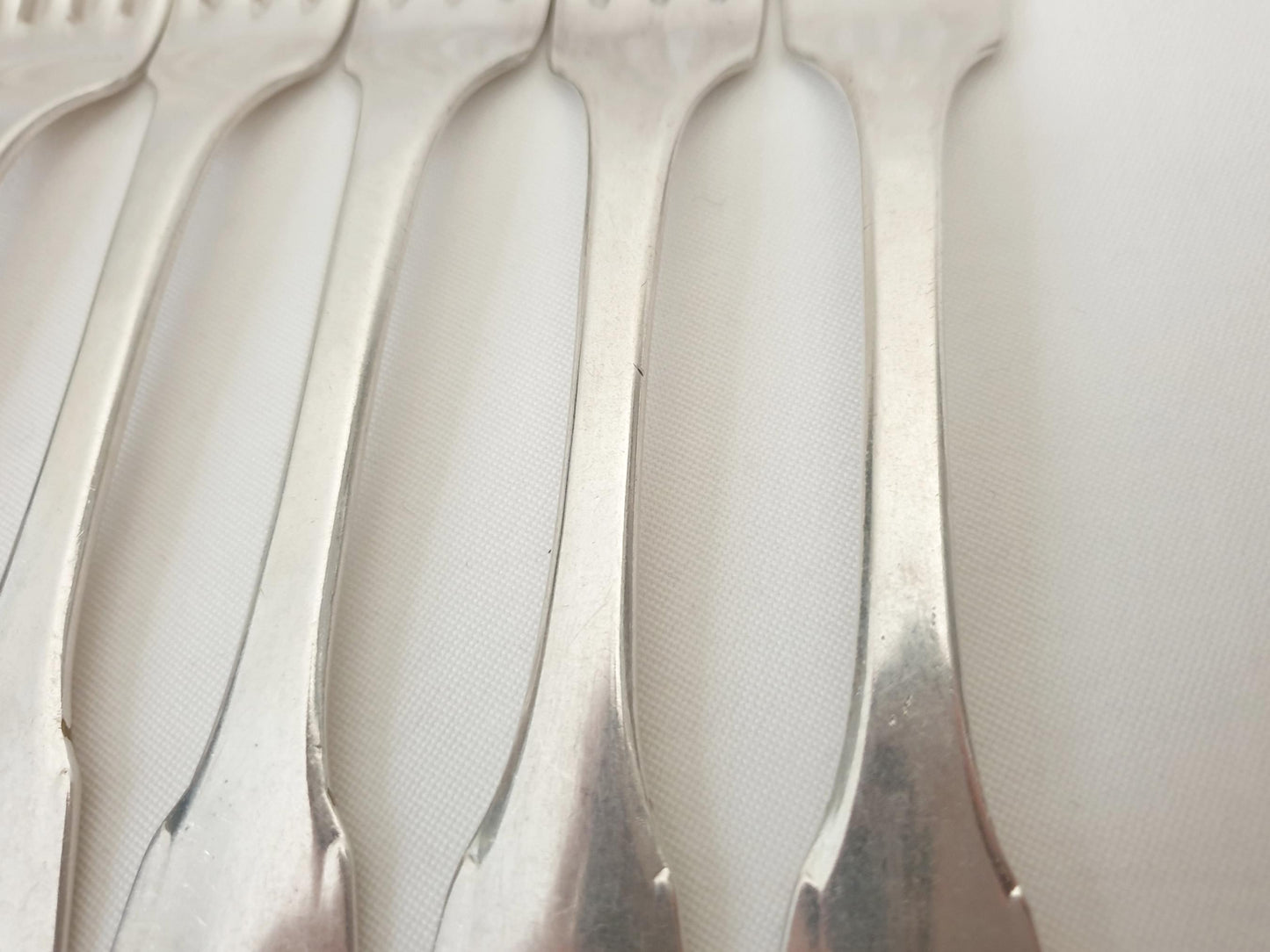 Lamy & Lacroix for Christofle 6 Silver Plated Table Forks - 5 French Christofle Dinner Forks