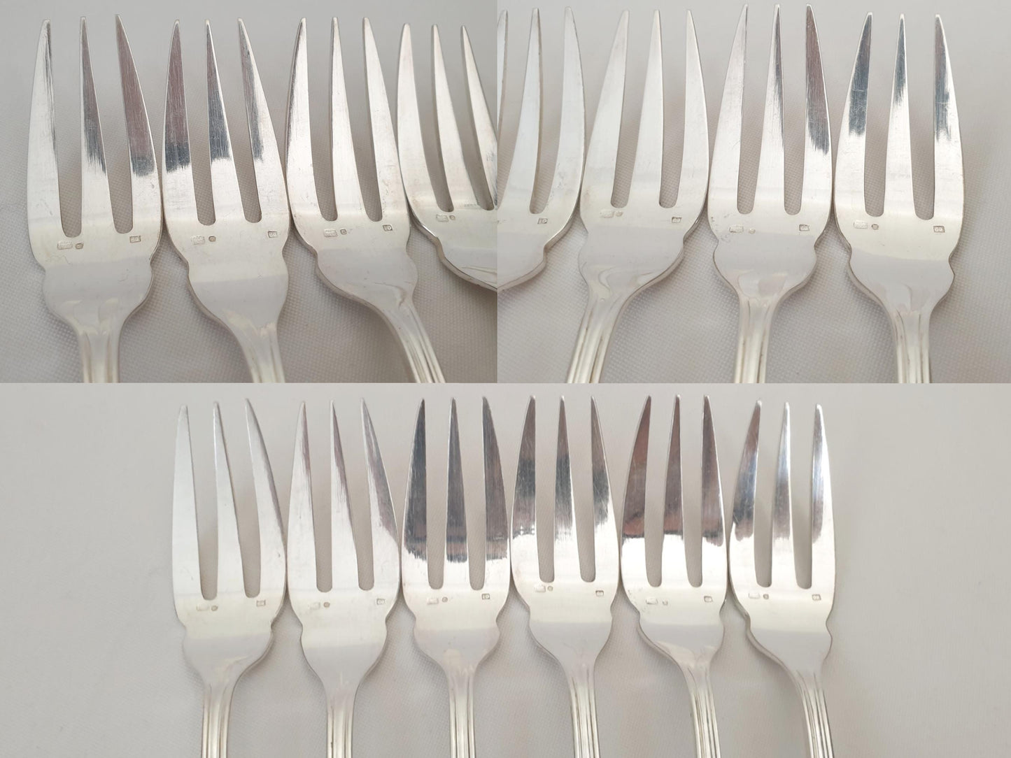 French Silver Plated Fish Cutlery 12 Forks & 11 Knives - French Fish Cutlery Set