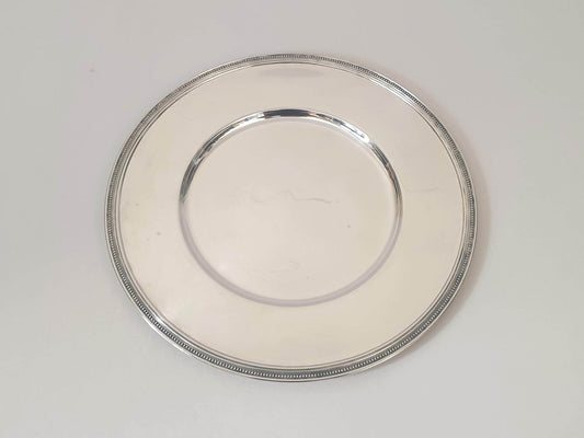 Christofle Silver Plated 30cm Pearl Charger Presentation Plate - Base Plate