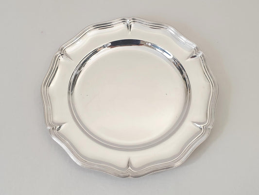 Christofle Gallia Excellent Condition Silver Plated Round Platter or Serving Tray