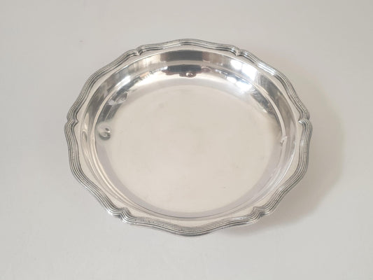Christofle Gallia Silver Plated Round Bowl - Vintage Salad Bowl - French Serving Bowl